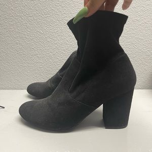 Black bootie shoes